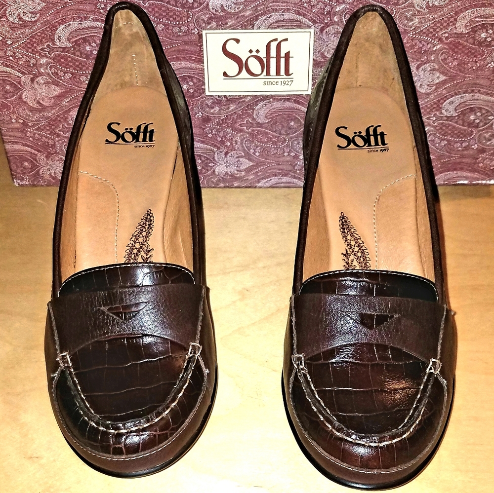 ❤ SALE SOFFT Andria Brown Pumps Heels NEW NIB 8.5… - Picture 3 of 6